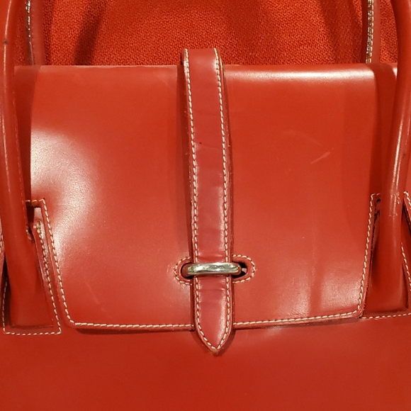 Dooney & Bourke Bold Red Satchel - Picture 5 of 13